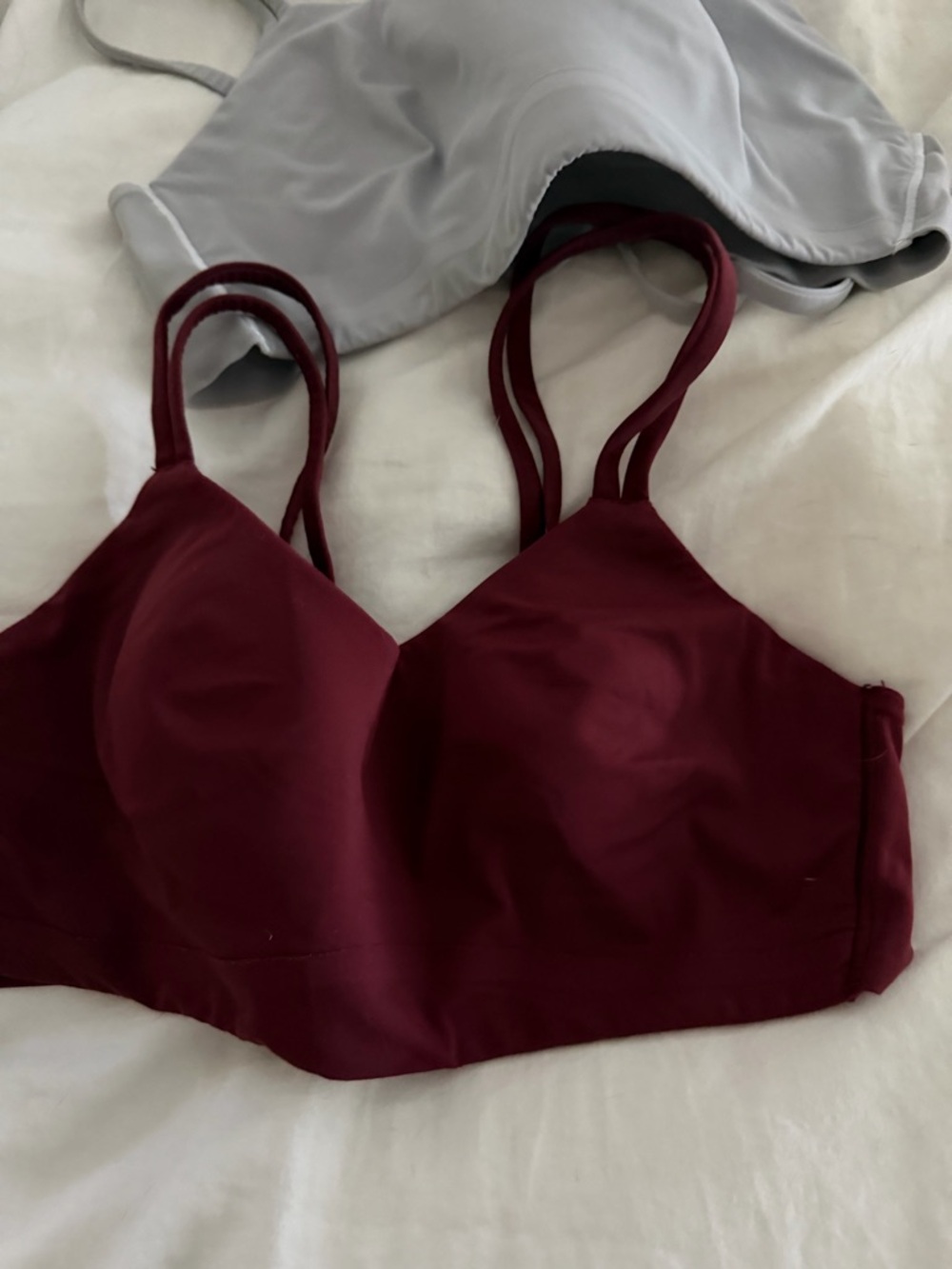 lululemon athletica Double-Strap Bralette in Burgundy